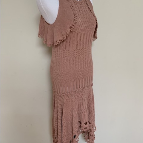 Jonathan Simkhai, Crochet Handkerchief dress, SZ M - Picture 4 of 8
